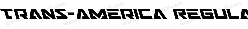Trans-America Regula字体转换